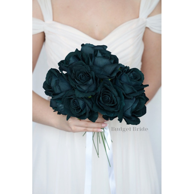 15 Pine Green Rose Stems – $90.00