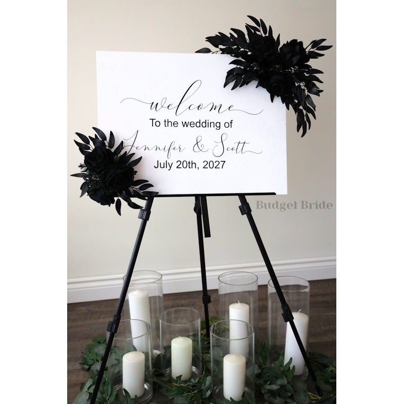 Black Sign Flowers – $55 – $125