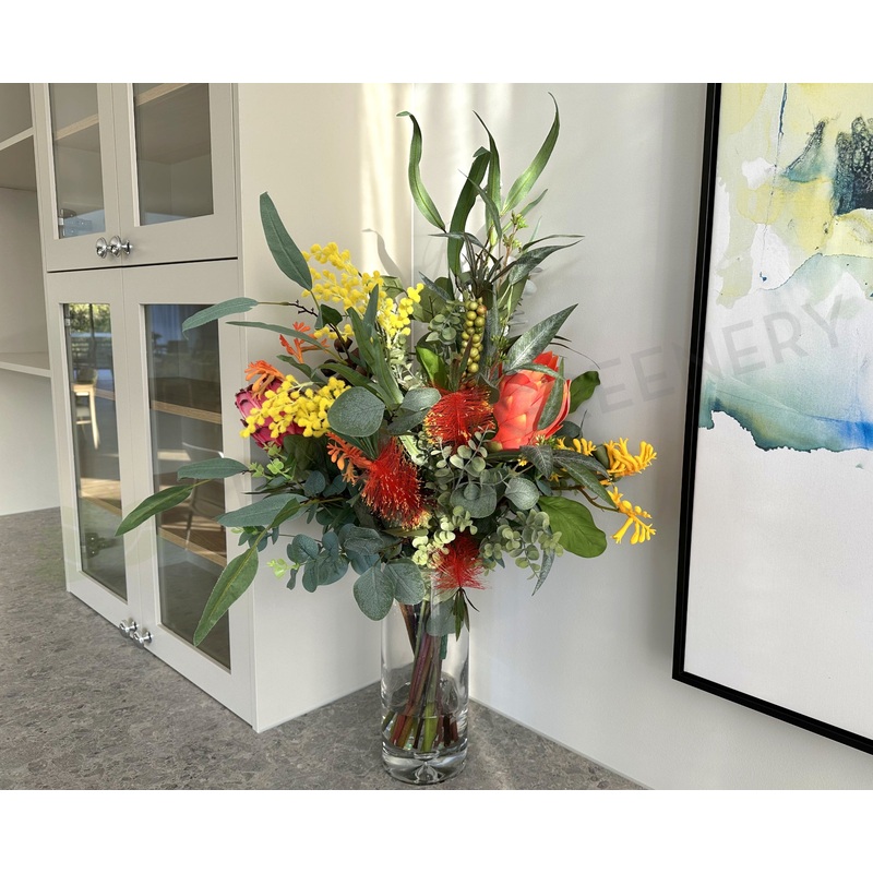 FA1132VNH-GV01 & 02 – Australian Natives Floral Arrangement 70cm Tall (Ref: Carmel Roshana Care)