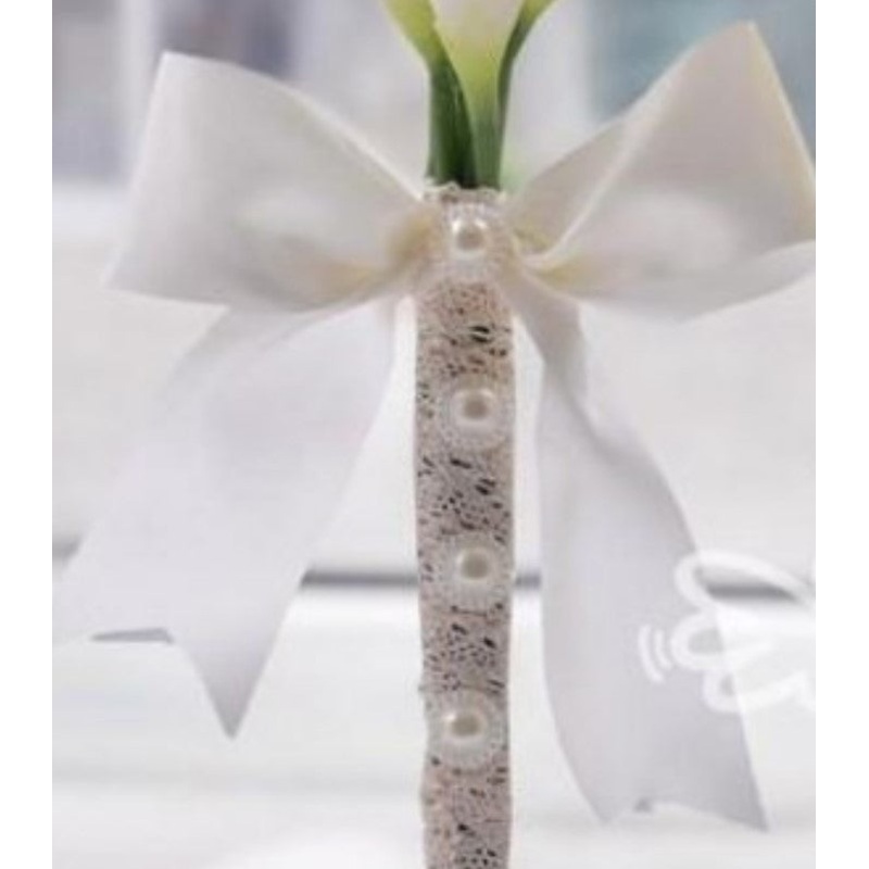 Satin Ribbon Bow-Ivory & White & Blue & Brown & Aqua & Orange & Pink & Purple & Red & Burgundy & Fuschia & Mint & light pink & gold & black & navy & royal blue