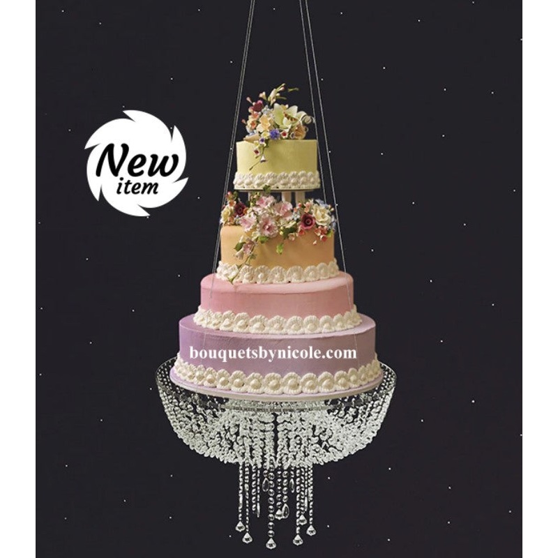Wedding Hanging Crystal Chandelier Cake Stand STD-001