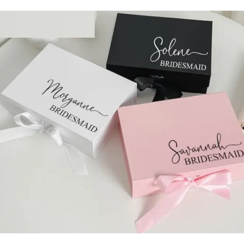 Bridal Party Personalized Gifts l Bridesmaid Gift Boxes l Magnetic Closure BOX-002