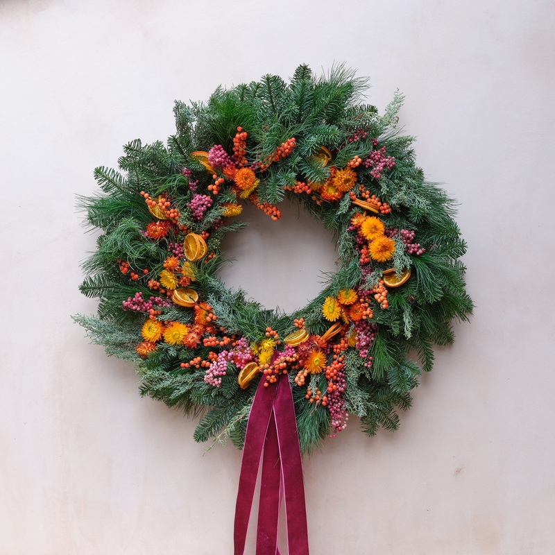 Clementine Christmas Wreath-Small 40cm & Medium 50cm & Large 65cm & Luxury 80cm
