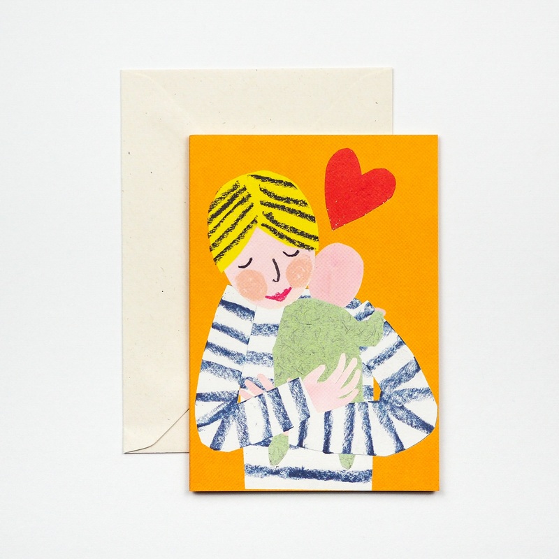 New baby Cuddle Greetings Card