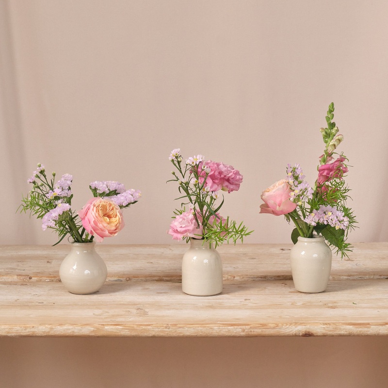 Brights in Bloom Bud Vase Arrangements