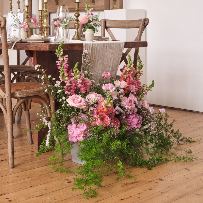 Brights in Bloom Large Trough Arrangement