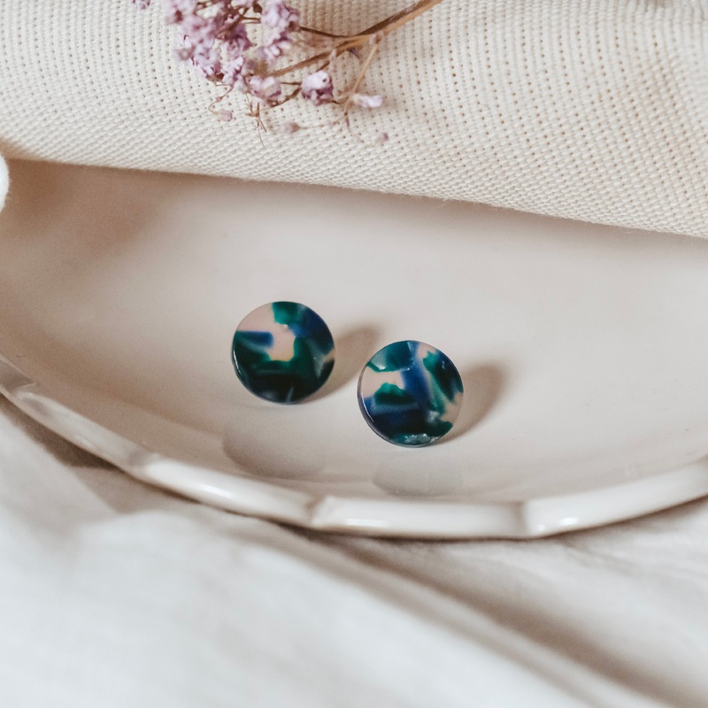 Cosmos Studio Circle Stud Earrings