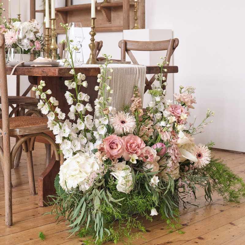 Dusty Nudes Large Trough Arrangement