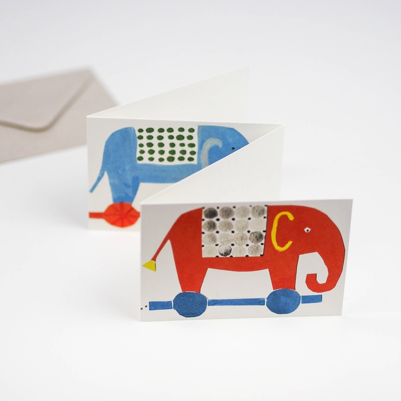 Elephant Concertina Card