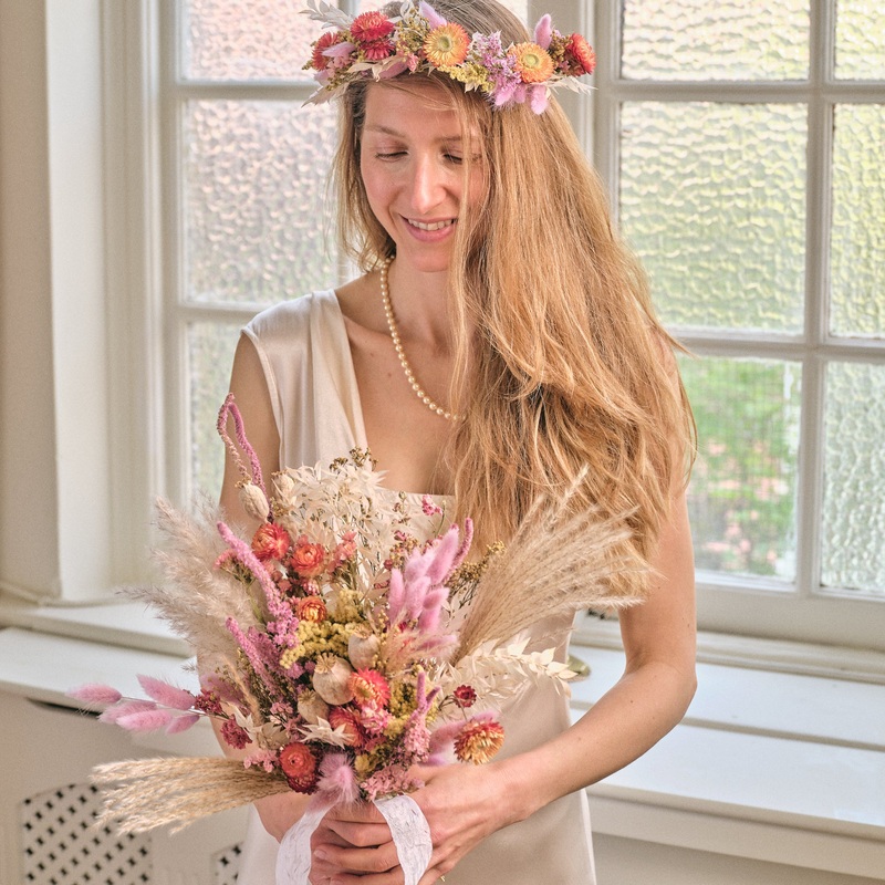 Everlasting Pastels Dried Flower Crown