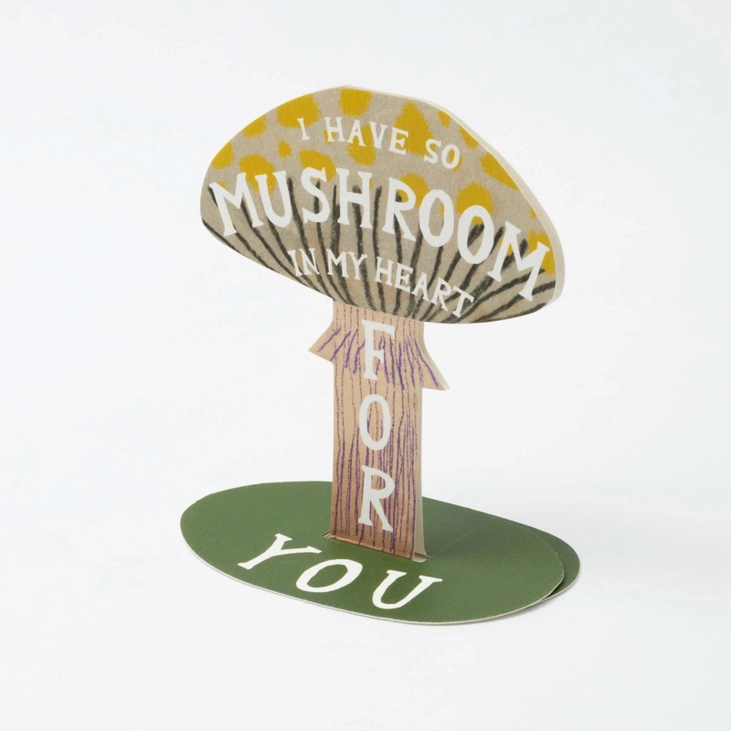 ‘I Have So Mushroom In My Heart For You’ Stand Up Card