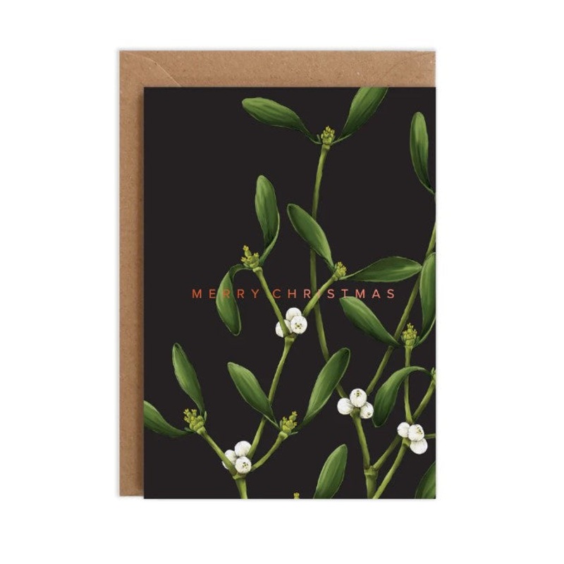 Merry Christmas Mistletoe Card