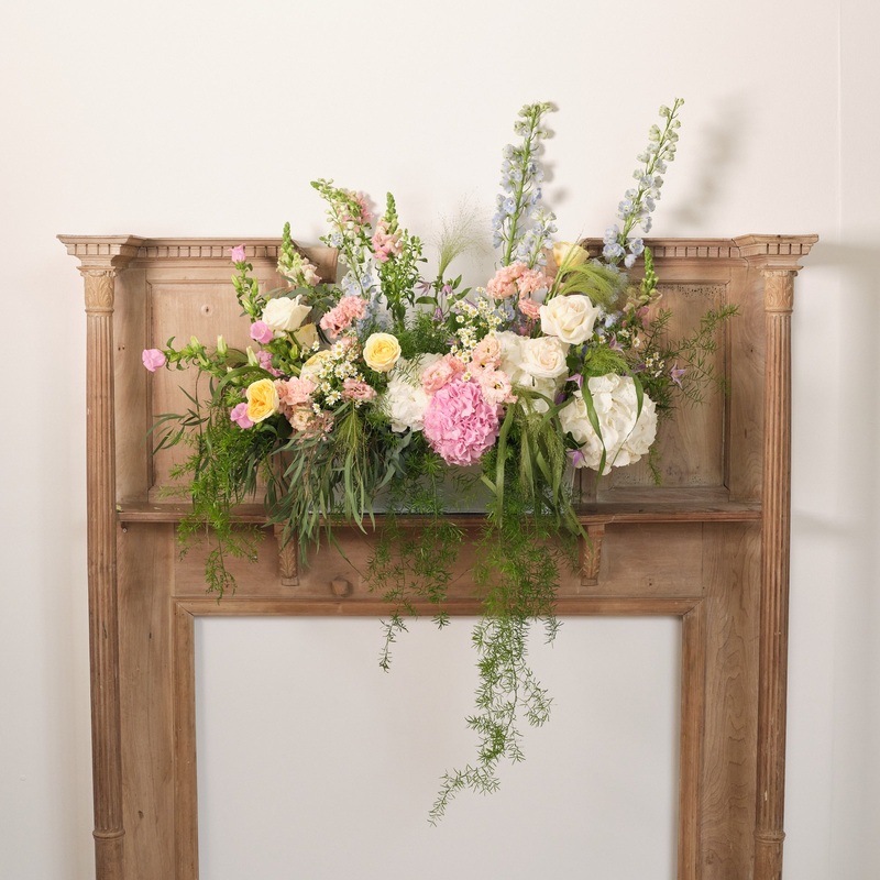 Pastel Wildflowers Large Trough Arrangement