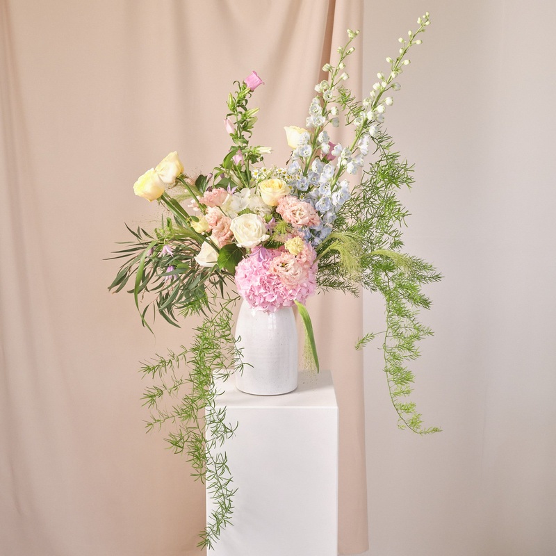 Pastel Wildflowers Vase Arrangements