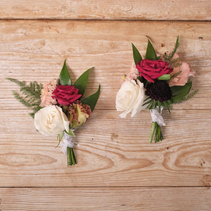 Romantic Red Buttonhole / Corsage