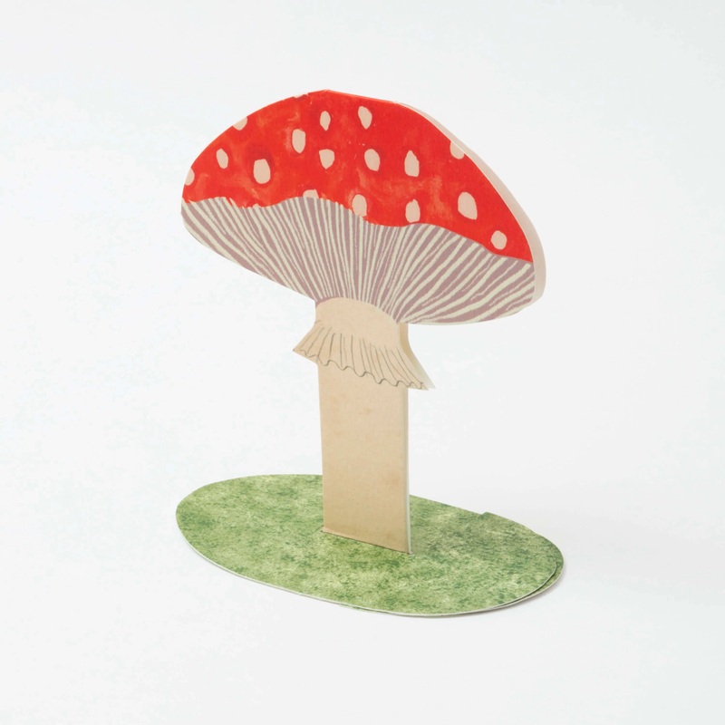 Toadstool Stand Up Card