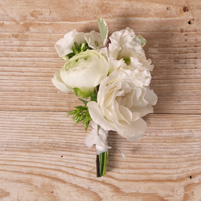 Whimsical Whites Buttonhole / Corsage