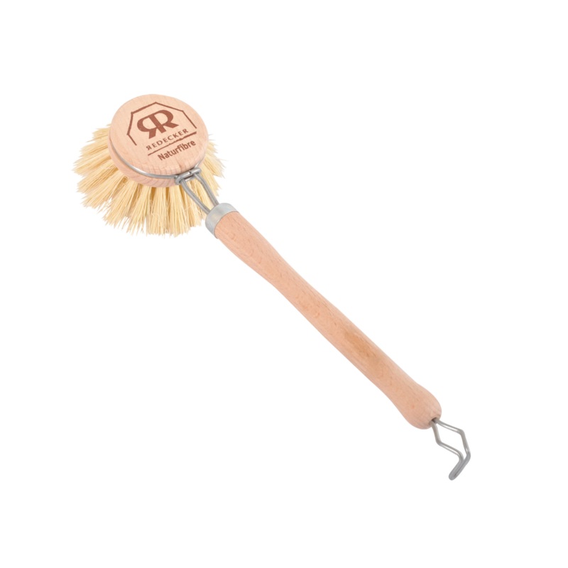 Dish washing brush with handle