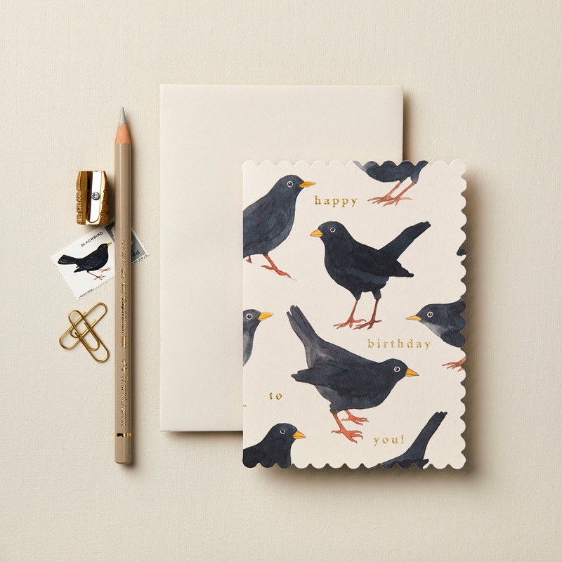 ‘Happy Birthday to you!’ Blackbird Greetings Card