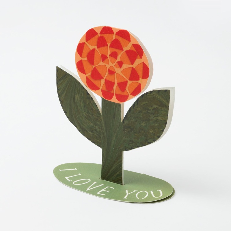 ‘I Love You’ Stand Up Rose Card