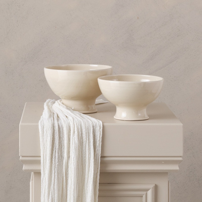 Stoneware Footed Bowl | 2 Sizes Available