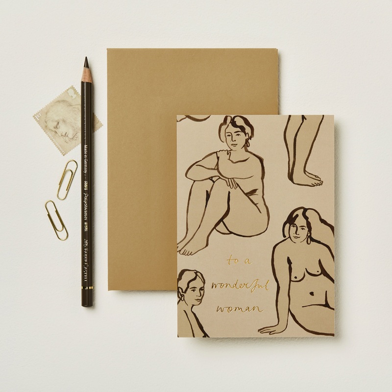 ‘To a Wonderful Woman’ Nudes Greetings Card