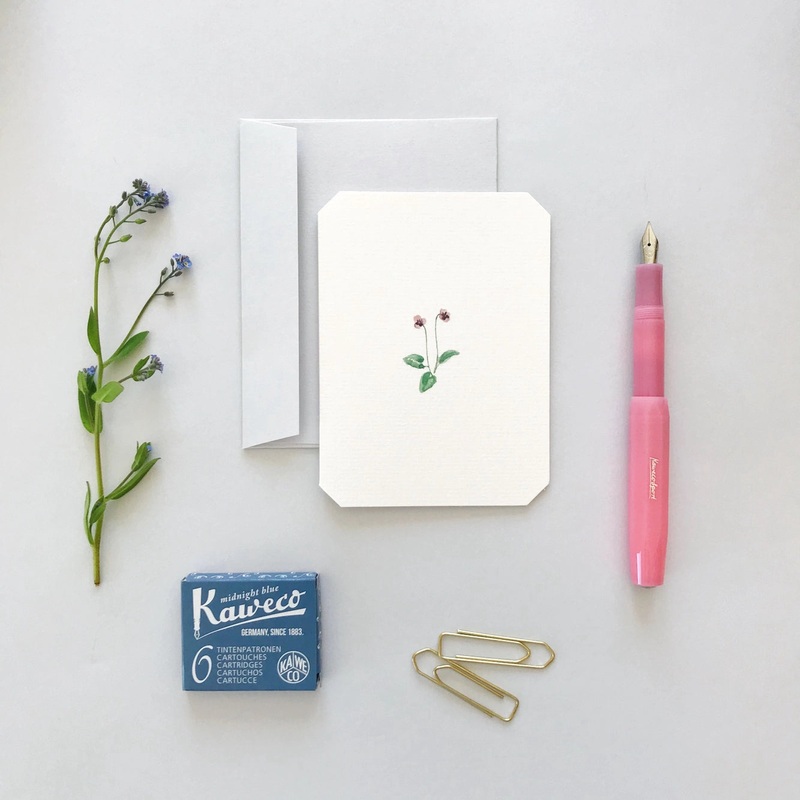 Violet Petite Greetings Card