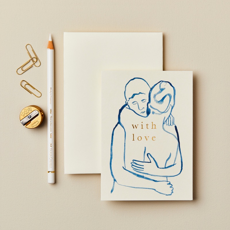 ‘With Love’ Figures Greetings Card