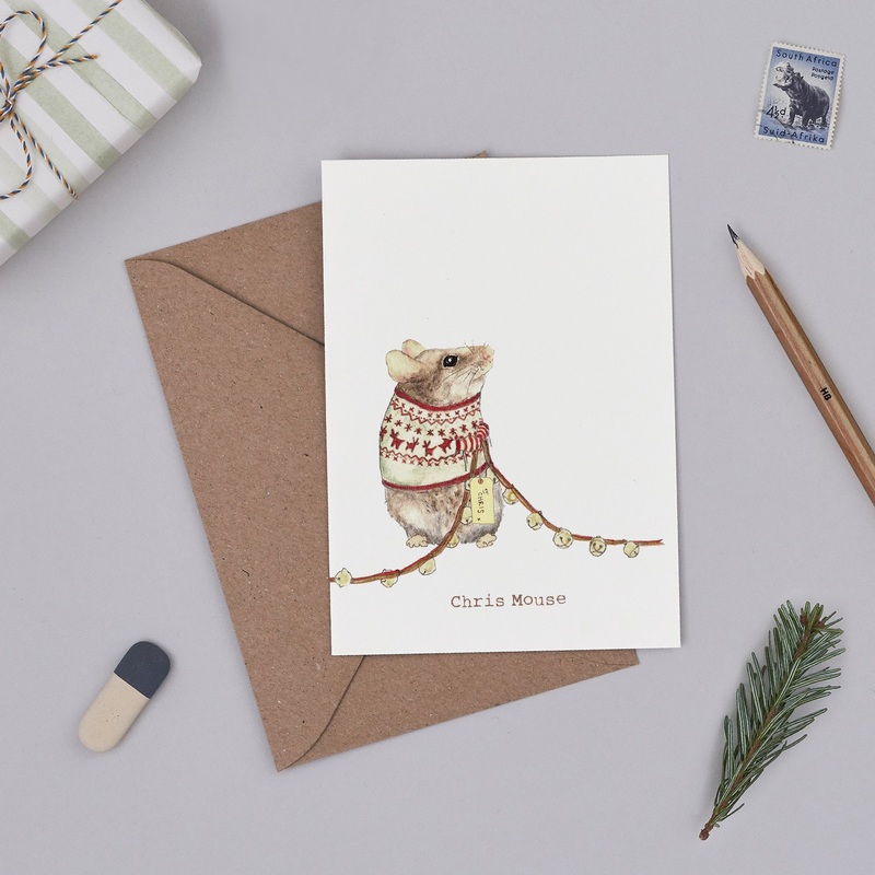 Chris Mouse Christmas Card