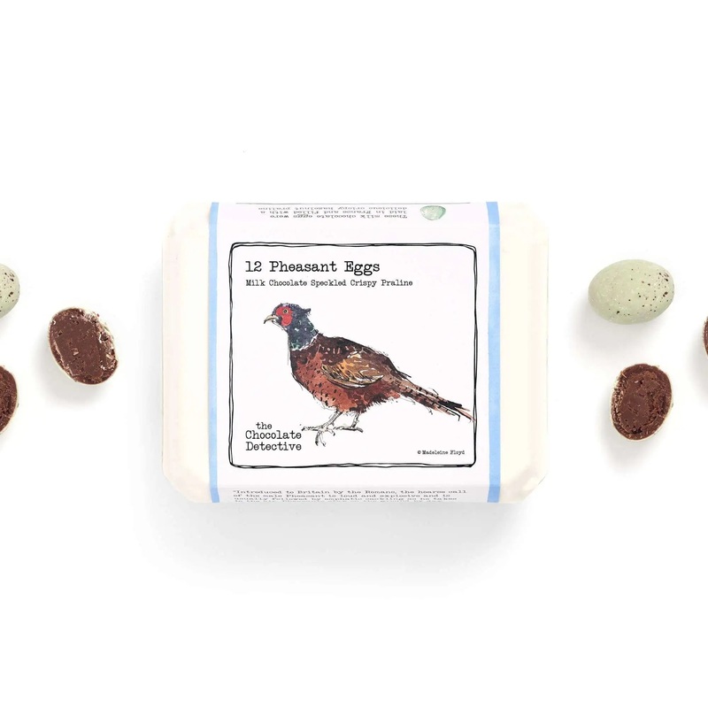 12 Milk Chocolate Speckled Crispy Praline Pheasant Eggs