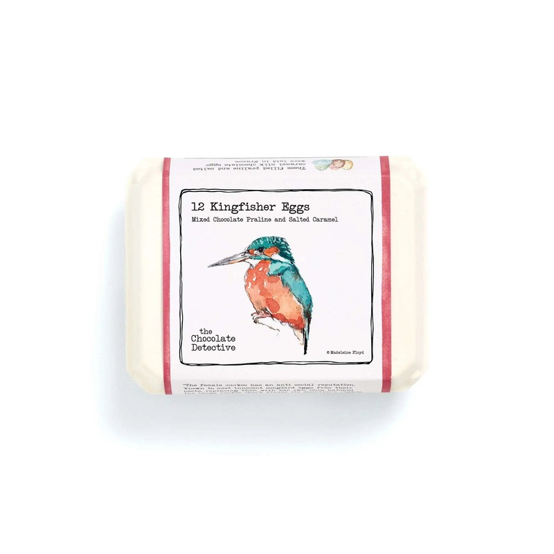 12 Mixed Chocolate Praline & Salted Caramel Kingfisher Eggs