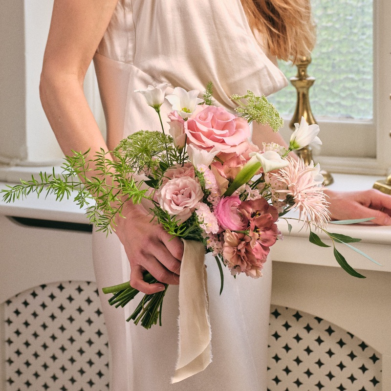 Dusty Nudes Petite Bridal Bouquet