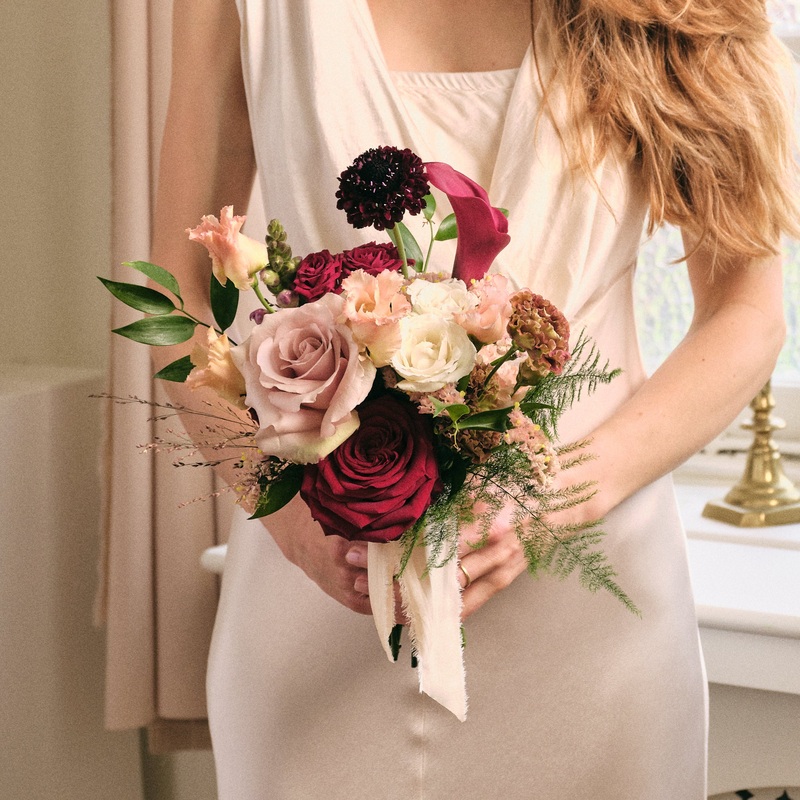 Romantic Red Petite Bridal Bouquet