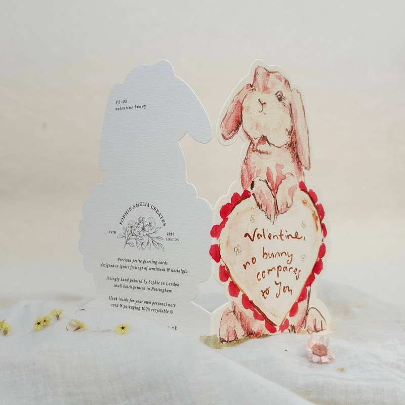 Valentine bunny – die cut card