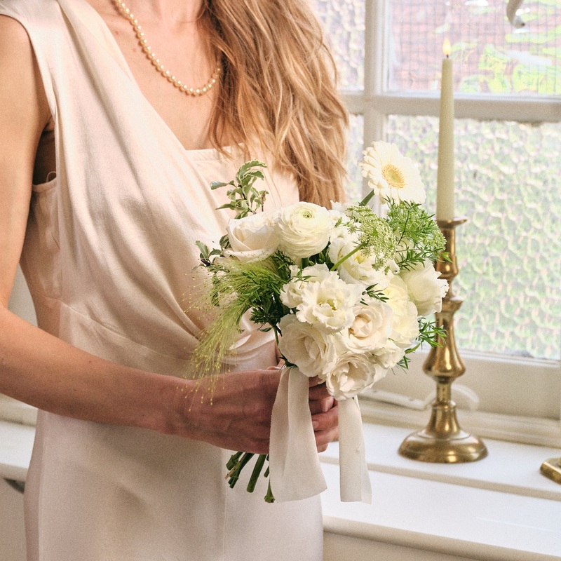 Whimsical Whites Petite Bridal Bouquet