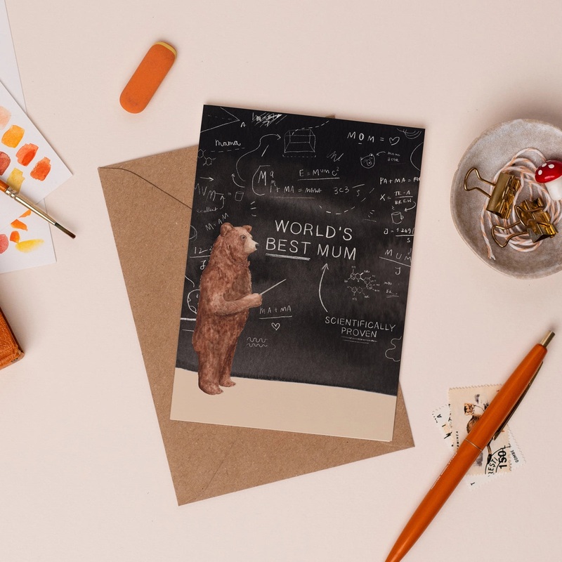 ‘World’s Best Mum’ Greetings Card