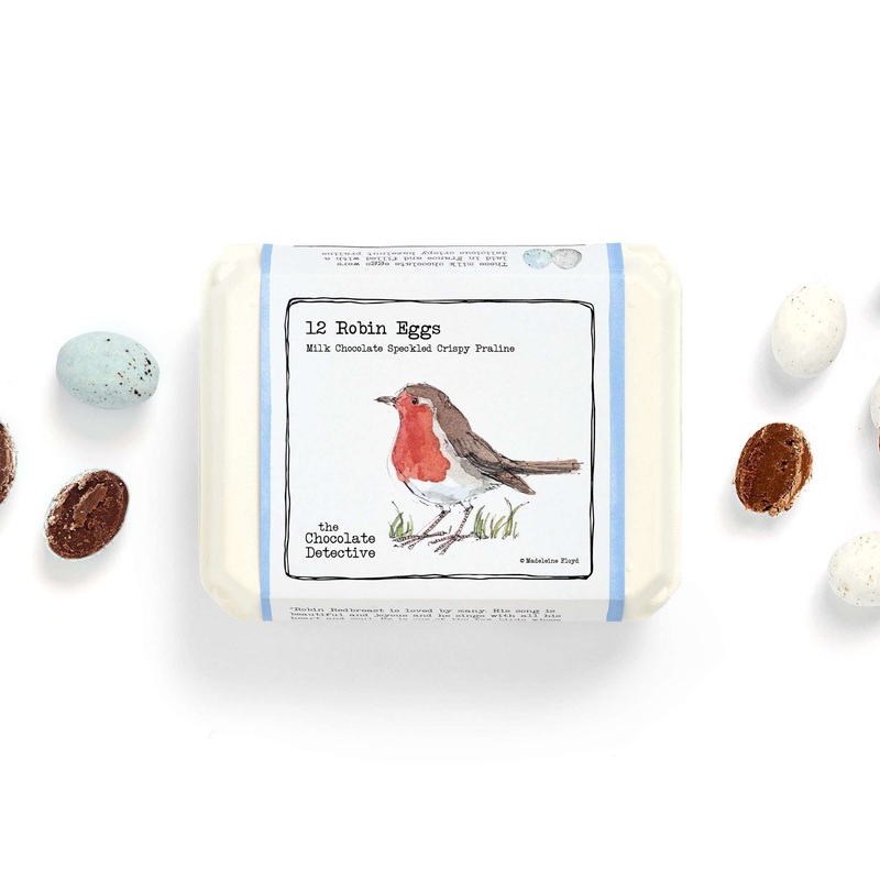 12 Mixed Chocolate Praline & Salted Caramel Robin Eggs