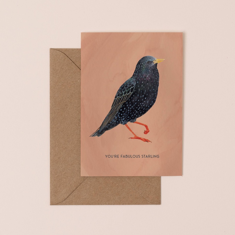 Fabulous Starling Card