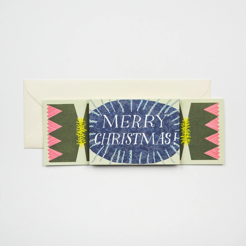 ‘Merry Christmas’ Diamond Cracker Pull Out Card