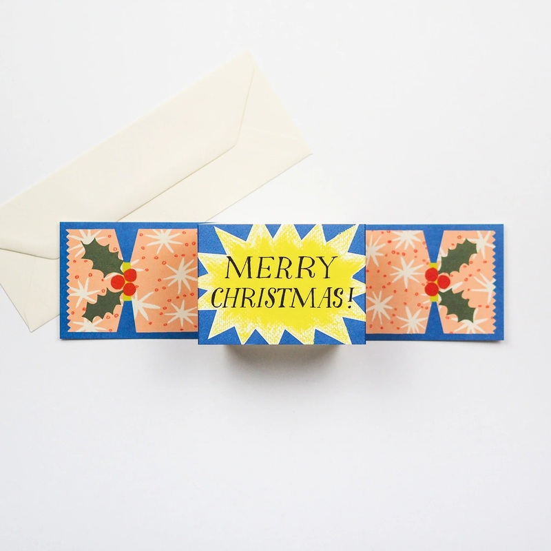 ‘Merry Christmas’ Starburst Cracker Pull Out Card