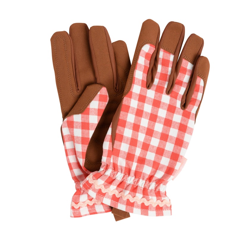 Women’s Gardening Gloves | Red Check