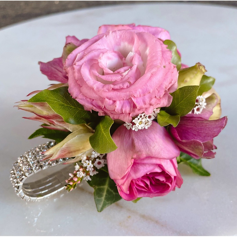 Wrap Me In Sparkle & Bloom-White & Pink & Red