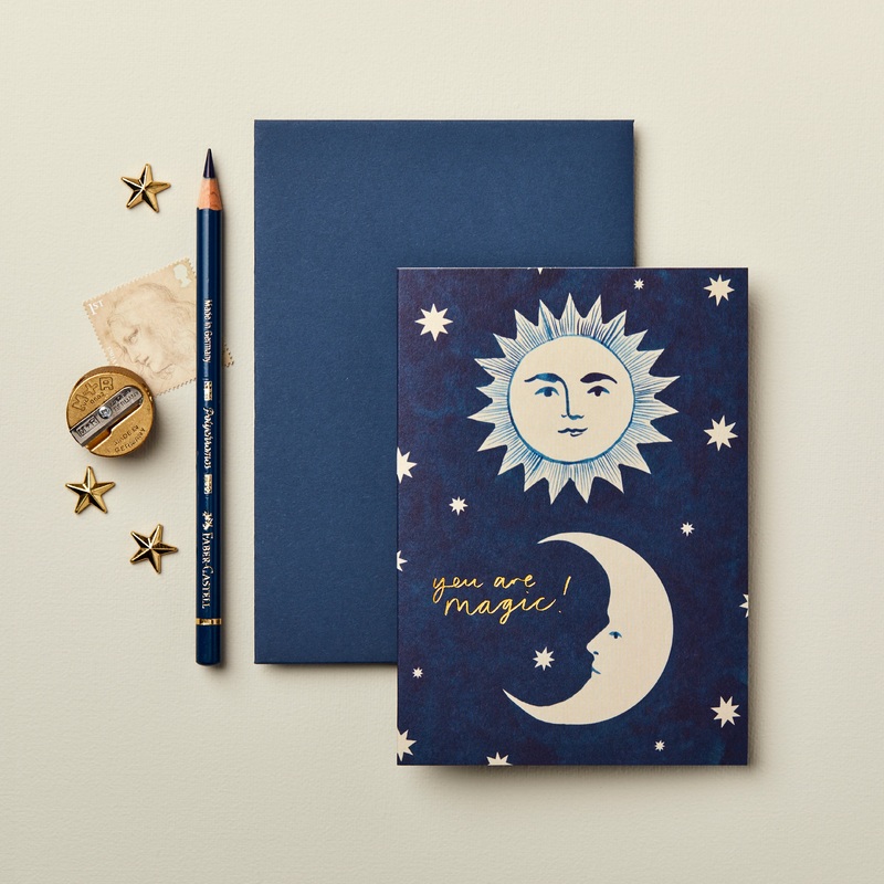 ‘You Are Magic’ Sun and Moon Greetings Card