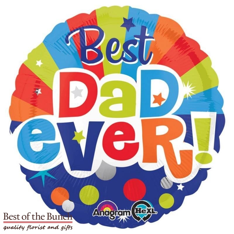 Best Dad Ever Foil Helium Balloon 45cm (18)