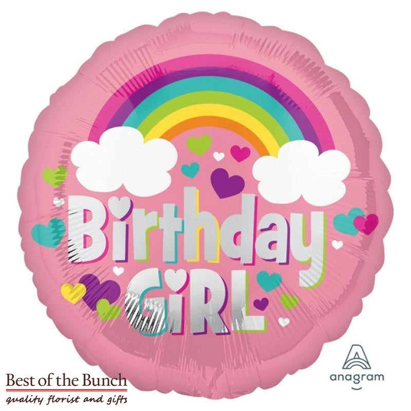 Birthday Girl Happy Birthday Foil Helium Balloon 45cm (18)