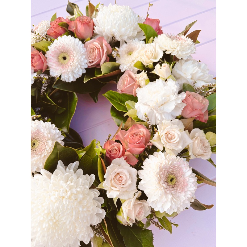 Bloom Wreath-Baby Bloom Wreath & Classic Bloom Wreath & Signature Bloom Wreath & Mega Bloom Wreath-Pinks & Pastel & Bright & Designer’s Choice