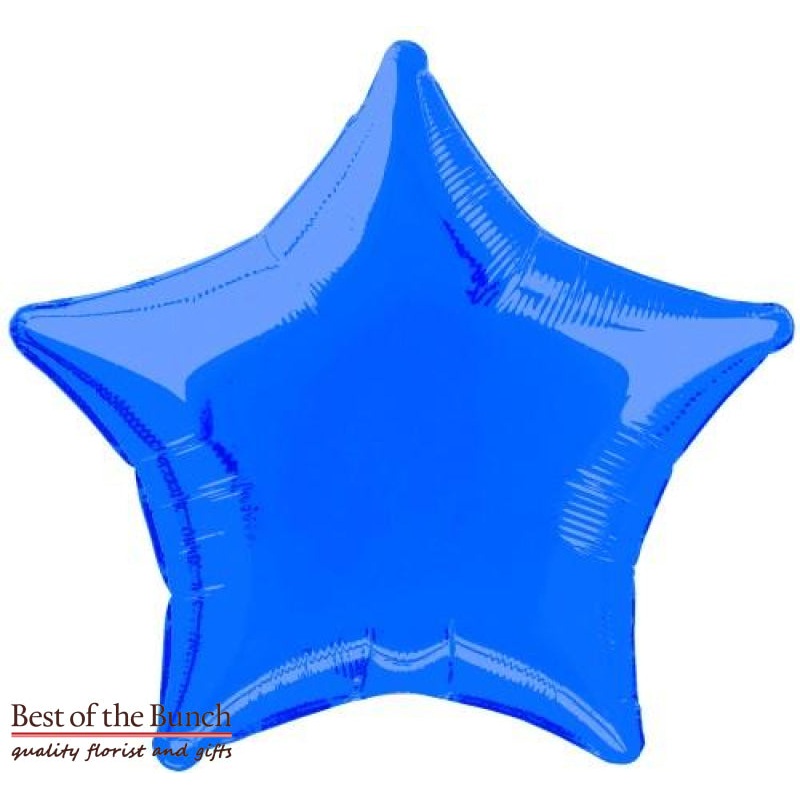 Dark Royal Blue Star Shaped Foil Helium Balloon 51cm (20)