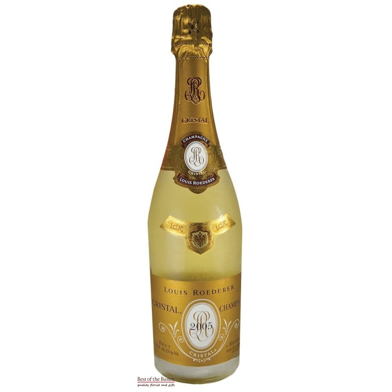 French Champagne – Cristal 2005 – Louis Roederer Cristal Champagne 2005 Vintage – Delivered In a Cristal Presentation Box