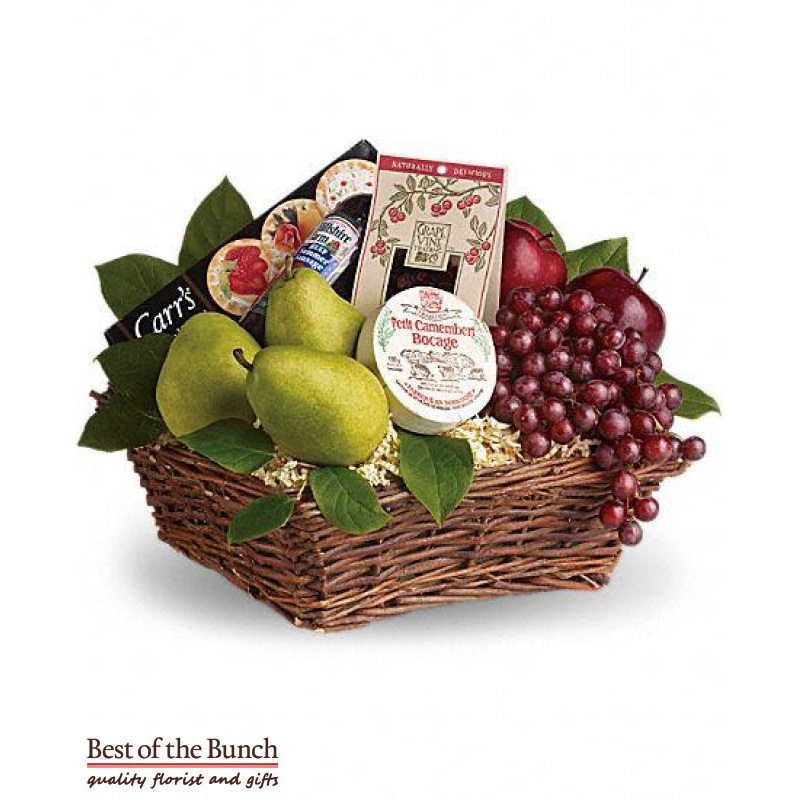 Gift Basket Fruit Cheese Salami & Delicious Delights