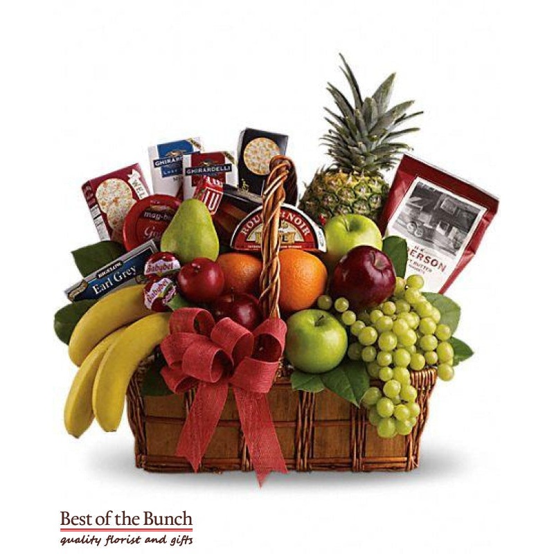 Gift Basket Gourmet Fruit Savoury & Cheese